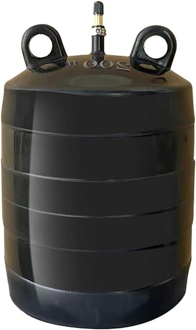 Opblaasbare Afvoerplug - Riooltestplug Waterstop - Loodgieterswerk Onderhoud - Flexibel PVC Ontwerp - 200 mm - Zwart