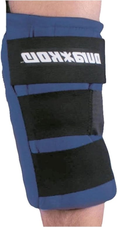 Knieband Koude Therapie - IJsbandage Knie - Revalidatie Na Operatie - Herbruikbare Ijsmat - Large (33 x 58 cm) - Grijs