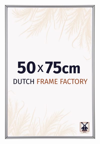 Fotolijst 50x75 cm - Kunststof - Zilver Hoogglans - Angers