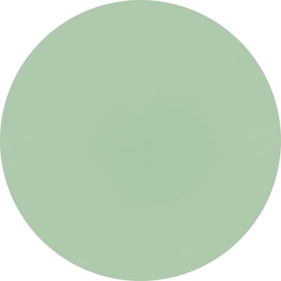 ZICZAC - Placemat TOGO - SET/6 - Rond - Dubbelzijdig - Kunstleer - Dia 38 cm, groen