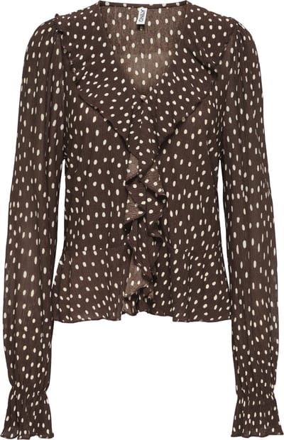 ONLY - ONLKAFIE L/S FRILL TOP WVN - Meisjes - Blouses