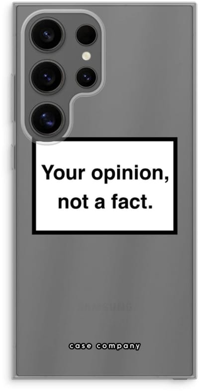 Case Company® - Hoesje geschikt voor Samsung Galaxy S24 Ultra hoesje - Your opinion - Soft Cover Telefoonhoesje - Bescherming aan alle Kanten en Schermrand