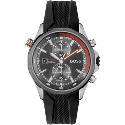 Hugo Boss 1513931 Globetrotter Chrono Herenhorloge 46mm zwart