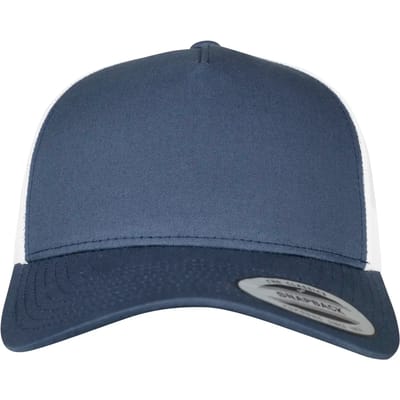 Flexfit - 5Panel Retro Trucker 2Tone Cap nvy/wht one size Trucker pet - Blauw/Wit