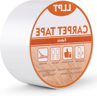 Dubbelzijdige tapijt tape zonder resten | Sterke en verwijderbare lijm voor vloeren | Ideaal voor laminaat, tapijt en tegels | 50mm x 5m