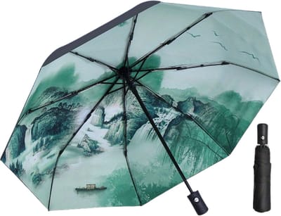 Bovista Luxe Stormparaplu - Windproof Paraplu - Stormproef - Opvouwbaar - Automatisch Uitklapbaar - Umbrella - Mountain