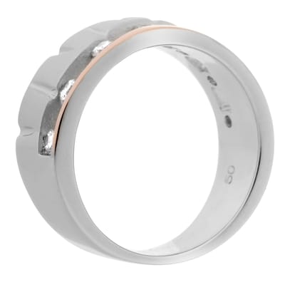 Orphelia Dames 925 Sterling Zilveren Ring - Zilver/Roze ZR-7093