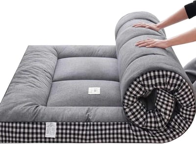 Opvouwbare Matras - Slaapkussen - Ruimte Besparen - Ergonomisch Ontwerp - 90 x 190 cm - Grijs