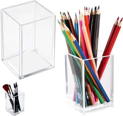 Allecto - Penhouder - Desk Organizer - Robuust en transparant - 7 x 7