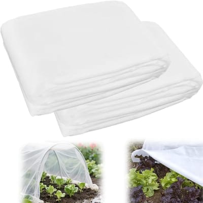 Plantenvlies Vorstbescherming - Beschermhoes Tuin - Planten Overwinteren - Ademend Waterdoorlatend - 2x 1x5 Meter - Transparant Wit