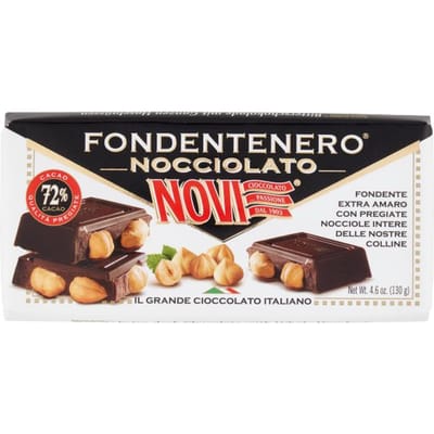 Chocolade met noten fondenrenero nocciolato 130g - novi