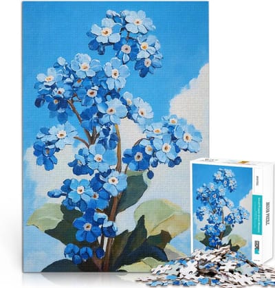 Legpuzzel 1000 stukjes - Uitdagend spel - Ontspanning thuis - Verdikt karton - 52 x 38 cm - Bloemenprint