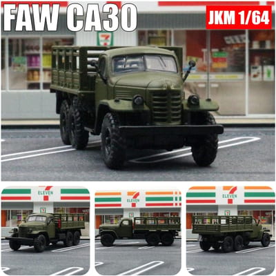 1:64 Faw Mv3 Militair Transport Vrachtwagen 1/64 Jkm Diecast Speelgoed Auto Voertuig Model Klassiek Zinklegering Metaal Verzameling Cadeau Voor Kind black