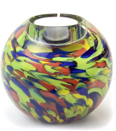 Loranto - Urn - Mini Urn Waxinelichthouder multicolor - Glasurn 200 ml