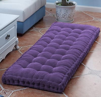Bankkussens voor Binnen/Buiten Meubilair2/3 Zits 8cm Dik 90/100/120/130cm Rechthoek Tuinbank Zitkussen Kussens Pads voor Patio/Chaise/Swing/Bench(Violet,80x40cm)