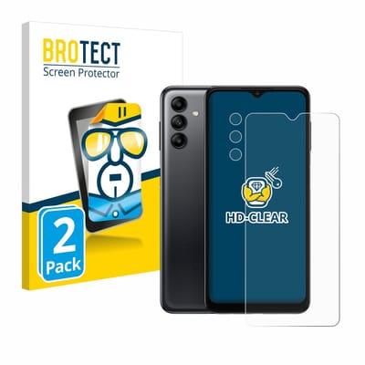 BROTECT - Screenprotector voor Samsung Galaxy A04s (Voor+Camera) - Folie Beschermfolie transparant 2 Stuks