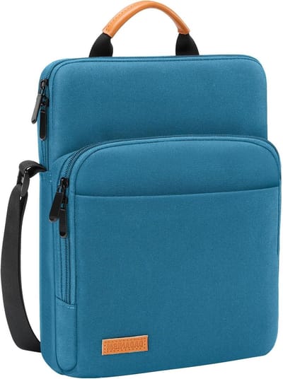 Tablet Sleeve Bag voor 9-11 Inch Tablets met Schouderband - Geschikt voor iPad en Galaxy Tab - Peacock Blue, Bescherming en Stijl