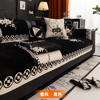 Chenille Bankkussen Jacquard Vier Seizoenen Universeel Franse Stijl Bankkussen Anti Kat Krabben Bankhoes Antislip Bankmat 70x70cm 1pcs