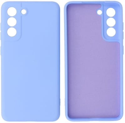 Hoesje Geschikt voor Samsung Galaxy S21 FE - Backcover Telefoonhoesje - Paars