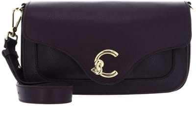 COCCINELLE Leren schoudertas C-Me Handbag Grainy Leather Prune donkerpaars
