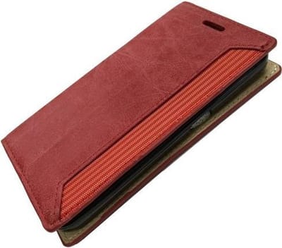 MiniPrijzen -  booktype - bookstyle - Wallet Case - Flip Cover - Book Case Bescherm Hoes Rood Samsung Galaxy Core 2 /Map Telefoonhoesje - Smartphone hoesje