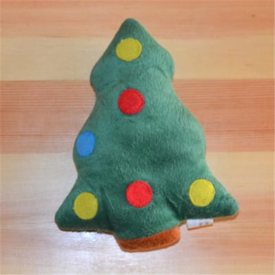 Jouets pour Chien Animal de Compagnie Chiot Peluche Jouets Sonores Nettoyage des Dents Sécurité dark small Christmas tree 16 * 13 small blue
