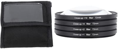 Allecto - Close-up Filter Set - 4 Stuks - 72mm - Macro Fotografie - Professionele Fotografie - Geschikt voor Camera's - Fotografie Accessoires