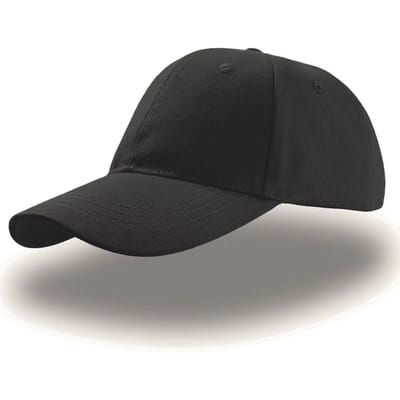 Atlantis Headwear Liberty Six Buckle Cap AT616 - Black - One size