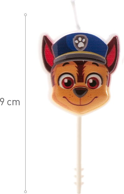 Set Taartdecoratie Kaarsjes - Paw Patrol - Chase - Skye - Marshall - Rubble - Taart topper