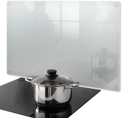 Wallfluent Afdekplaat Inductiekookplaat - Afdekplaat Voor Inductie Kookplaat - 80 cm x 52 cm - Rechthoekig Afdekplaat Kookplaat - Matglazen Afdekplaat Voor Inductie - Afdekplaat Voor Kookplaat - Lichtdoorlatende Kookplaat Beschermer