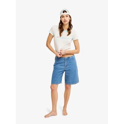 Roxy Cool Girl Longline Denim Korte Broek blauw