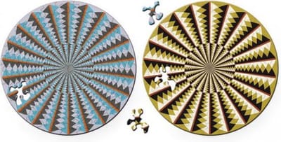 Puzzel Double Karussell - Dubbelzijdige Ronde puzzel in hout - 88 stukjes