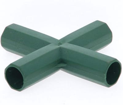 Kas Frame Connectoren - PVC Koppelingen - Kas Bouwen - Stabiele Ondersteuning - 16mm Binnendiameter - Wit