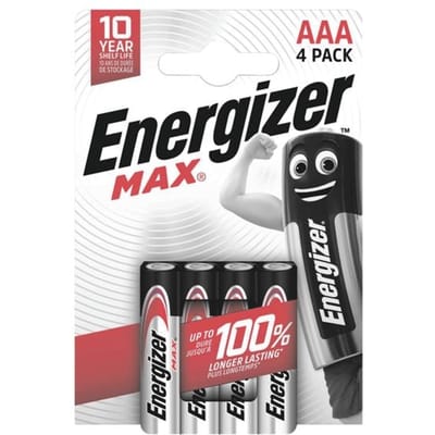 Pak met 4 batterijen »Max Alkaline« Micro / AAA / LR03