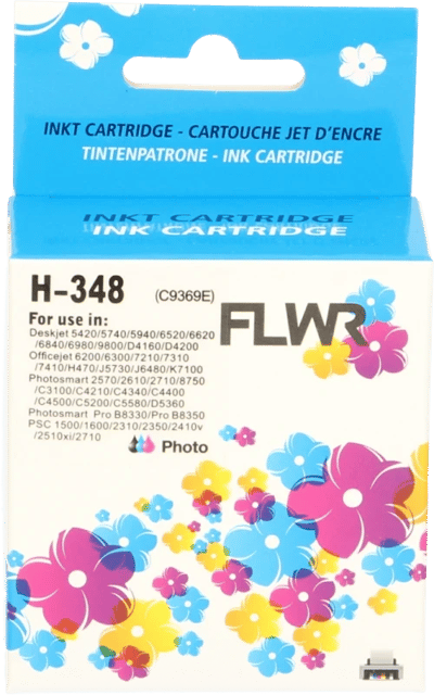 FLWR - Cartridges / HP 348 / foto kleur / Geschikt voor HP