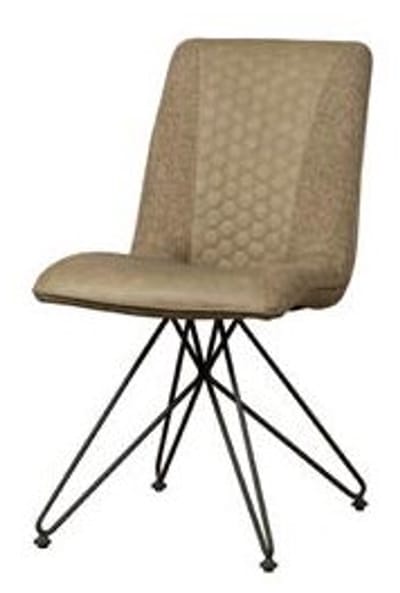 Tower Living Capri Stoel - Vintage Brown + Linen Brown