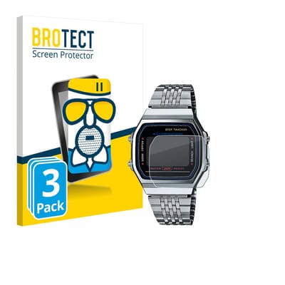 BROTECT - Screenprotector voor Casio iconic ABL-100WE-1A - Folie Beschermfolie Beschermglas matte 3 Stuks