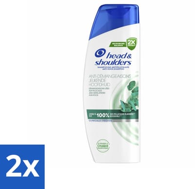 2 x Head & Shoulders - Shampoo - Jeukende Hoofdhuid - 100% Roosvrij - 300 ml - Anti-Roos Shampoo - Roze Shampoo - Jeukende Hoofdhuid - Microbiome Balance - Hoofdhuidproblemen