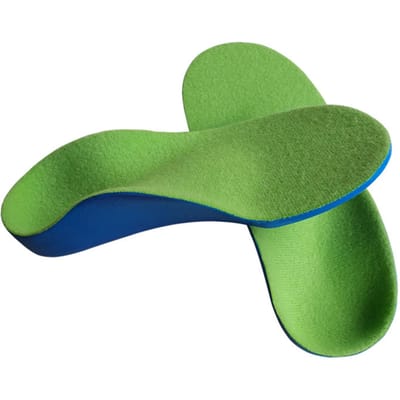 1 paar kinderschoenen kusseninzetstuk orthopedische O/X-type benen corrigerende boogondersteuning 210mm green
