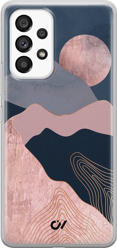 Hoesje geschikt voor Samsung Galaxy A33 - Landscape Rosegold - - Roze - Soft Case Telefoonhoesje - TPU Back Cover - Casevibes