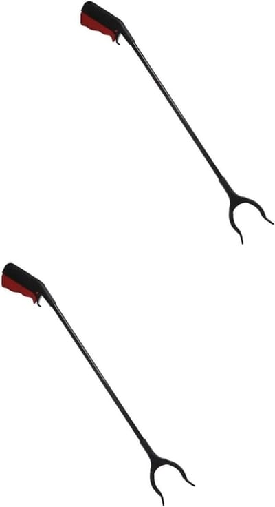 Prullenbak Grijper - Vuilnis Grijper - Afval Oprapen - Ergonomisch Handvat - 60 cm - Zwart