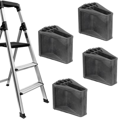 Ladder Antislip Stabilisatorschoenen - Laddervoeten Rubber - Veilig Werken Op Hoogte - Snel Te Installeren - 4 Stuks - Meerkleurig