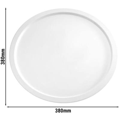 GGM Gastro (6 Stück) Tablett - PURE - Melamin - Ø 380mm - Höhe: 25mm