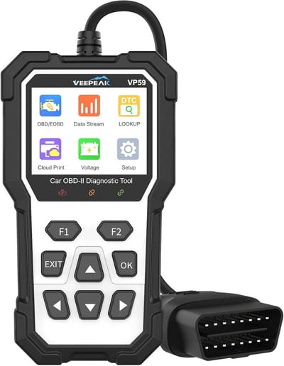OBD II EOBD Scanner – Motordiagnosetool met Foutcodelezer en Resetfunctie voor Benzine- en Dieselauto’s