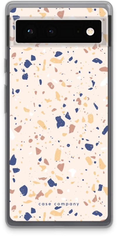 Case Company® - Hoesje geschikt voor Google Pixel 6 hoesje - Terrazzo N°23 - Soft Cover Telefoonhoesje - Bescherming aan alle Kanten en Schermrand