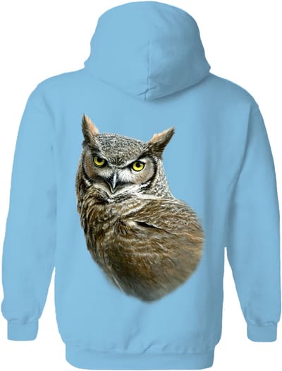 Uil Oehoe Great Horned Owl The Coloured House Hoodie M