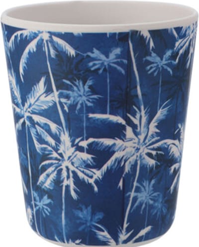 Excellent Houseware drinkbeker - kunststof/melamine - met print - 9 x 11 cm - 440 ml