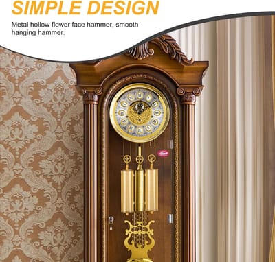 1 Set Staande Klok Decoratieve Hamer IJzeren Horloge Gewicht Onderdeel Wandklok Gewicht Vervanging Klok Voeding IJzeren Ketting Gewicht Voor Wandklok Wandklok