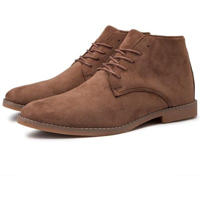 Nieuwe Herfst Heren Dress Oxfords Zachte Schoenen Outdoor Suède Leer Sneakers Man Mocassins Werk Zakelijke Schoenen Zachte Heren Enkellaarsjes 40 bruin