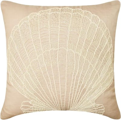 Decoratieve Kussensloop - Hoes voor Sierkussen - Woonkamer Decoratie - 100% Handgemaakt - 60 x 60 cm - Mokka
